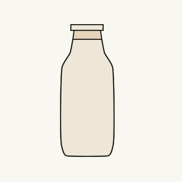 Zeichnung einer Milchflasche