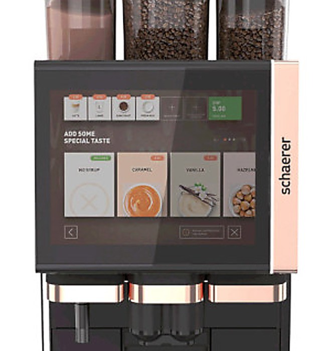Bevero Kaffeevollautomat Schaerer Coffee Soul Display Frontansicht
