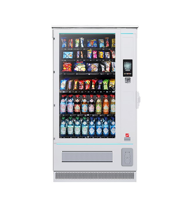 Siline Outdoor Snackautomat in Farbe Silber, sehr robustes Gerät